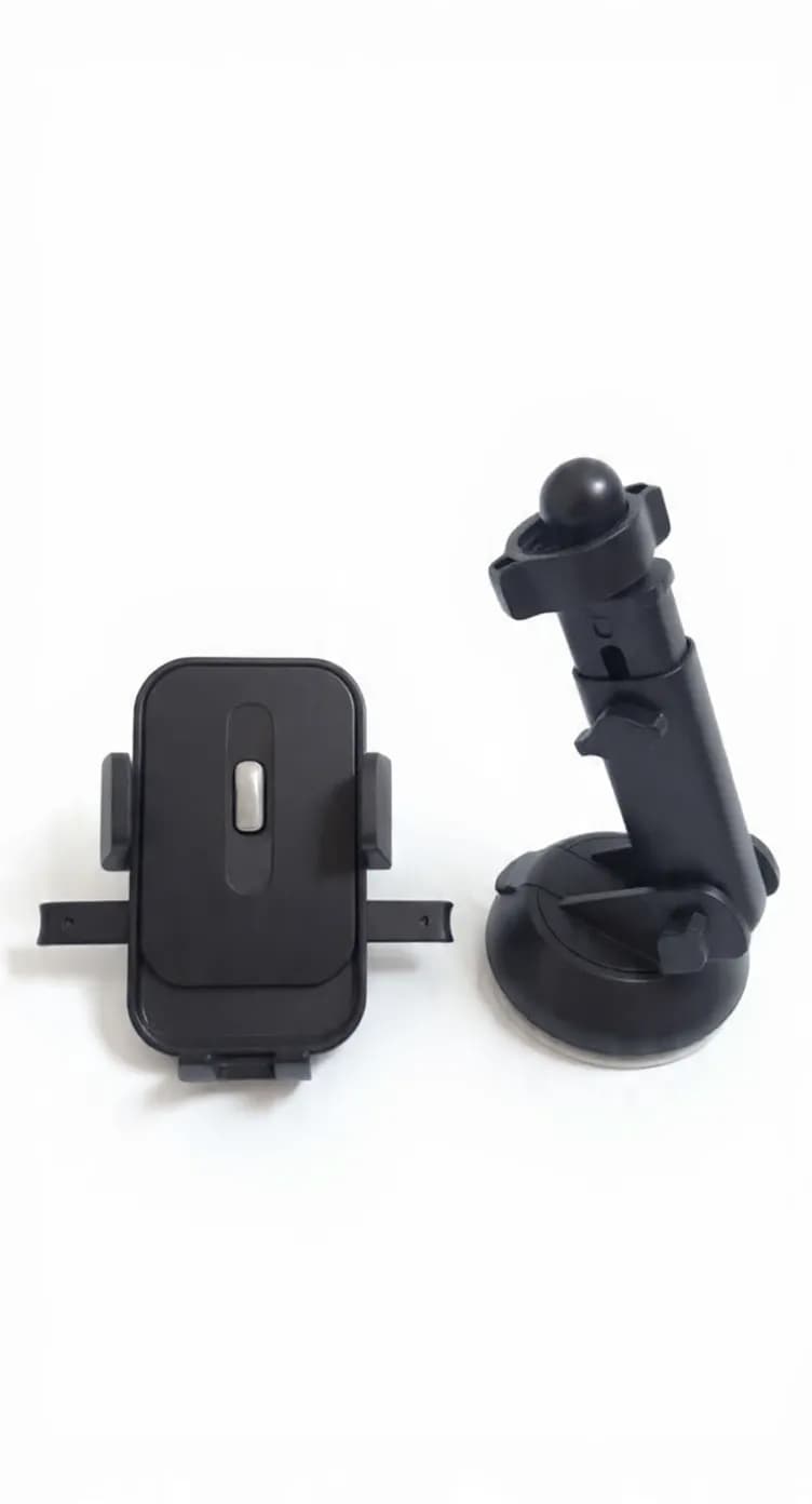 Black ABS Car Phone Mount 12x8x6cm Medium