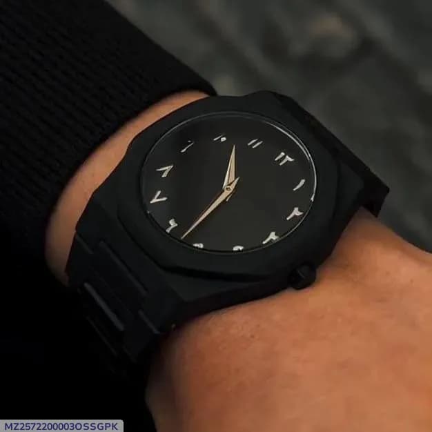 Men's Black Aura Aarabic Watch for Men and Woman