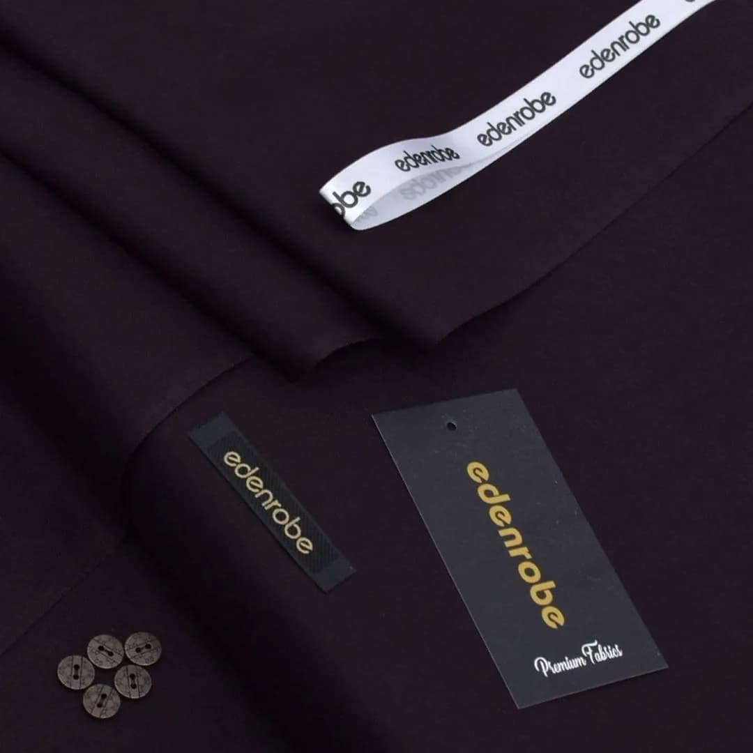 Men Unstitched Wash & Wear Suit Premium Purple