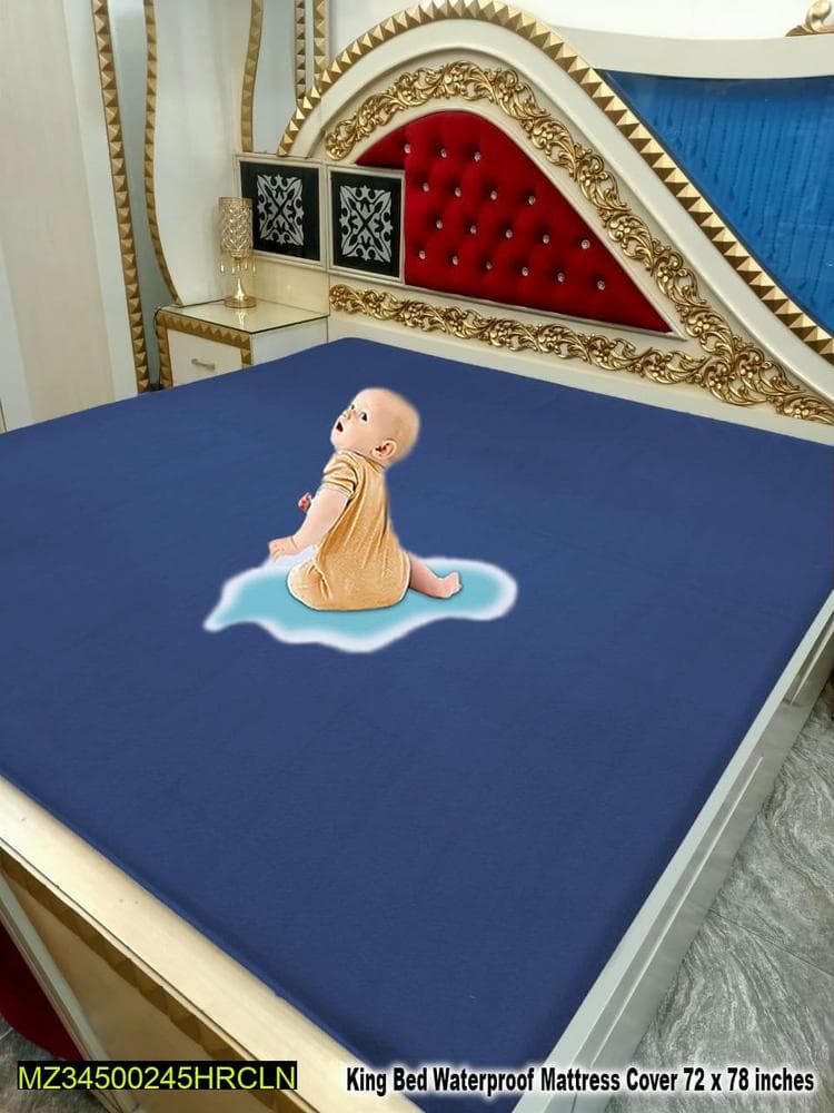 Waterproof Terry Cotton Mattress Cover King Size