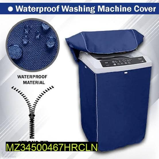Blue Waterproof Washing Machine Cover for Dust & Sun Protection