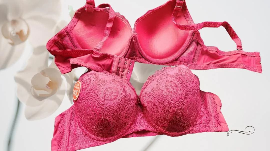 Maroon Lace Pushup Bra for Pakistani Women