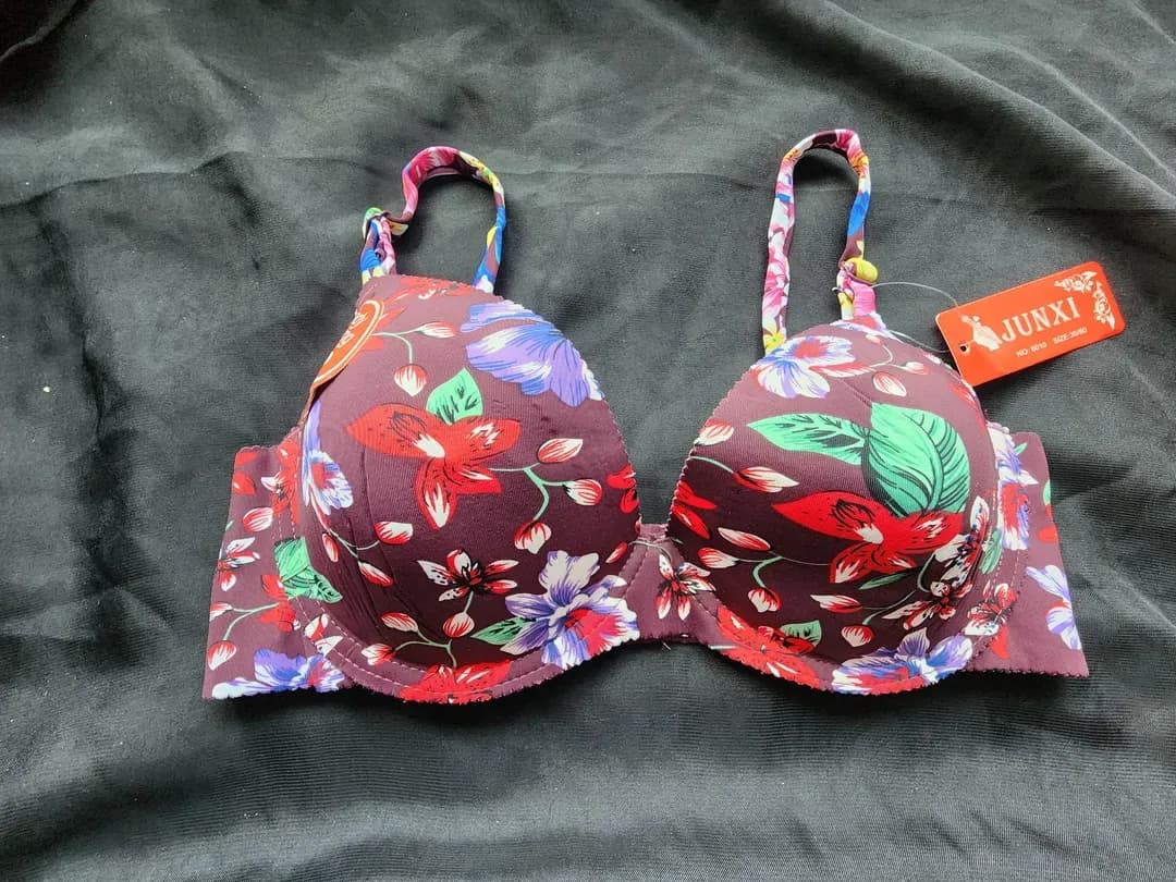 Floral Printed Padded Bra Cup Size for Women