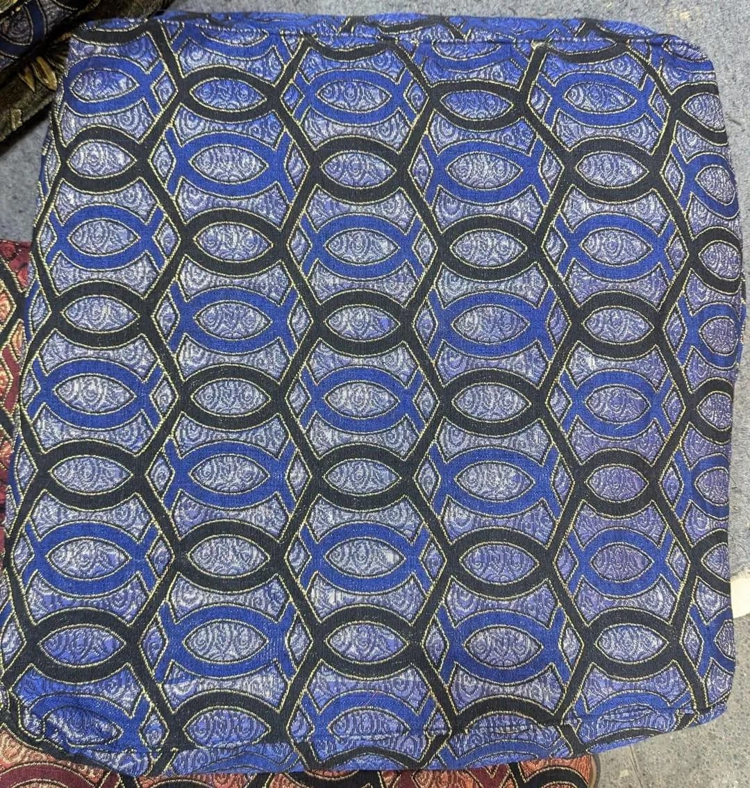 Blue Velvet Printed Cushion Covers Set of 10