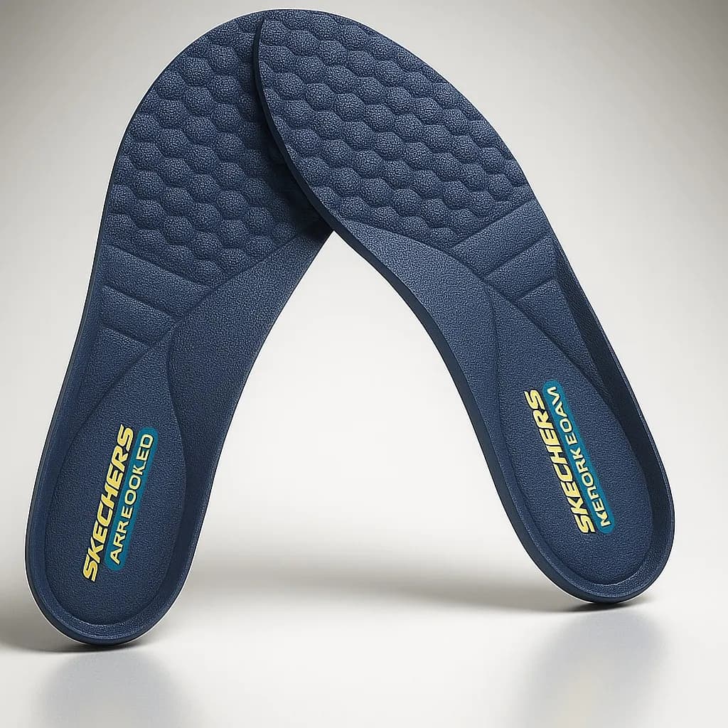 Blue Gel Insoles for Men Women Sizes 39-45