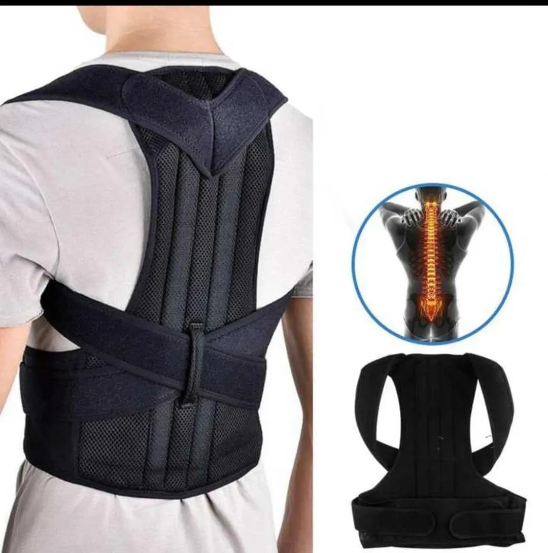Black Non-Woven Posture Corrector Belt 1 Pc
