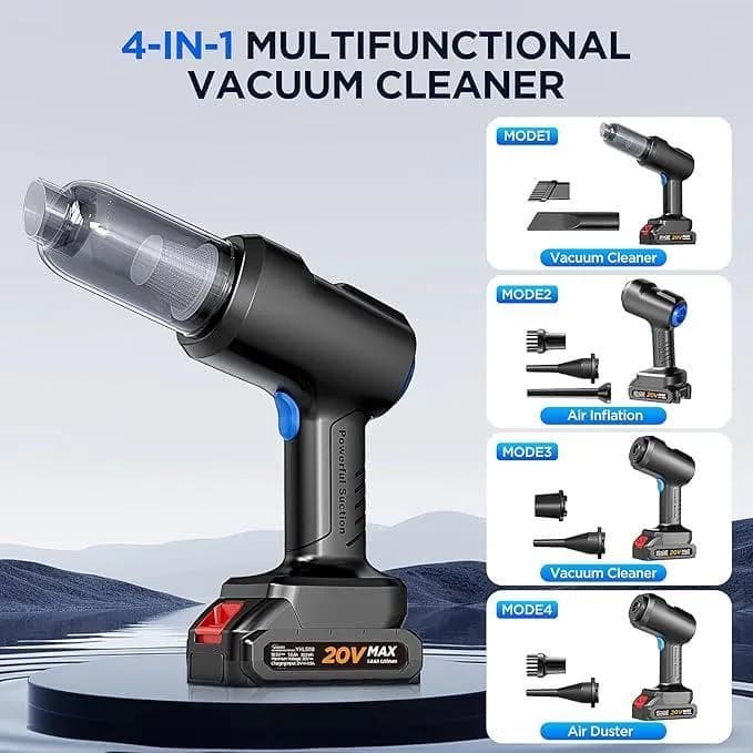 Rechargeable 20V MAX Handheld Vacuum Cleaner with 7 Attachments
