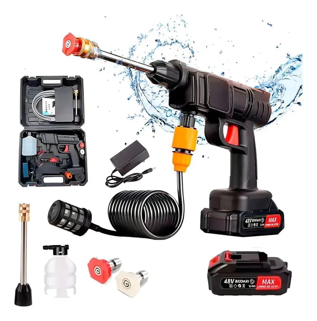 High-Pressure Washer Gun Black Red ABS 40W