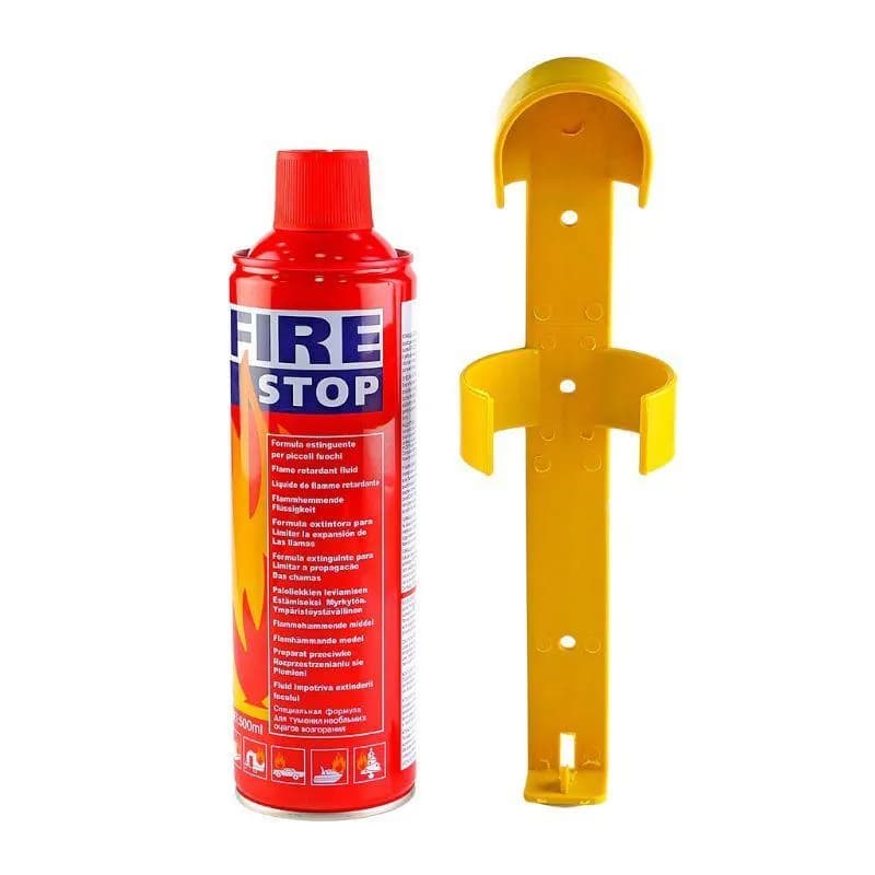 Portable Mini Fire Extinguisher 500ml Red Foam Wall Mount