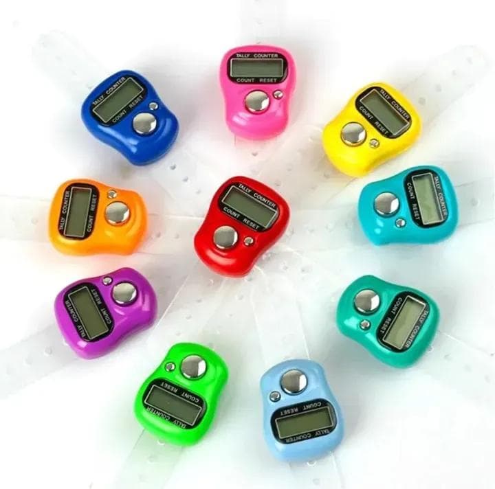 Digital Tally Counters Pack of 20 Multicolor Plastic