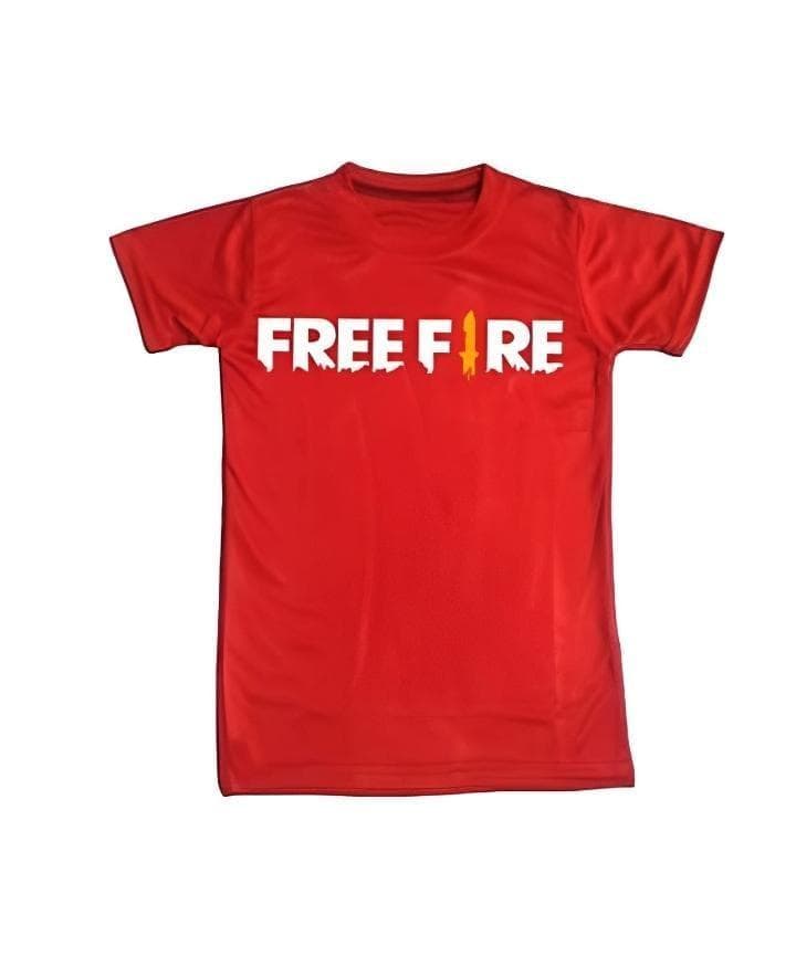FREE FIRE Printed Red Black Kids Track Suit 1-12