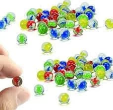 Multicolor Plastic Marbles 100 Pcs for Kids & Crafts