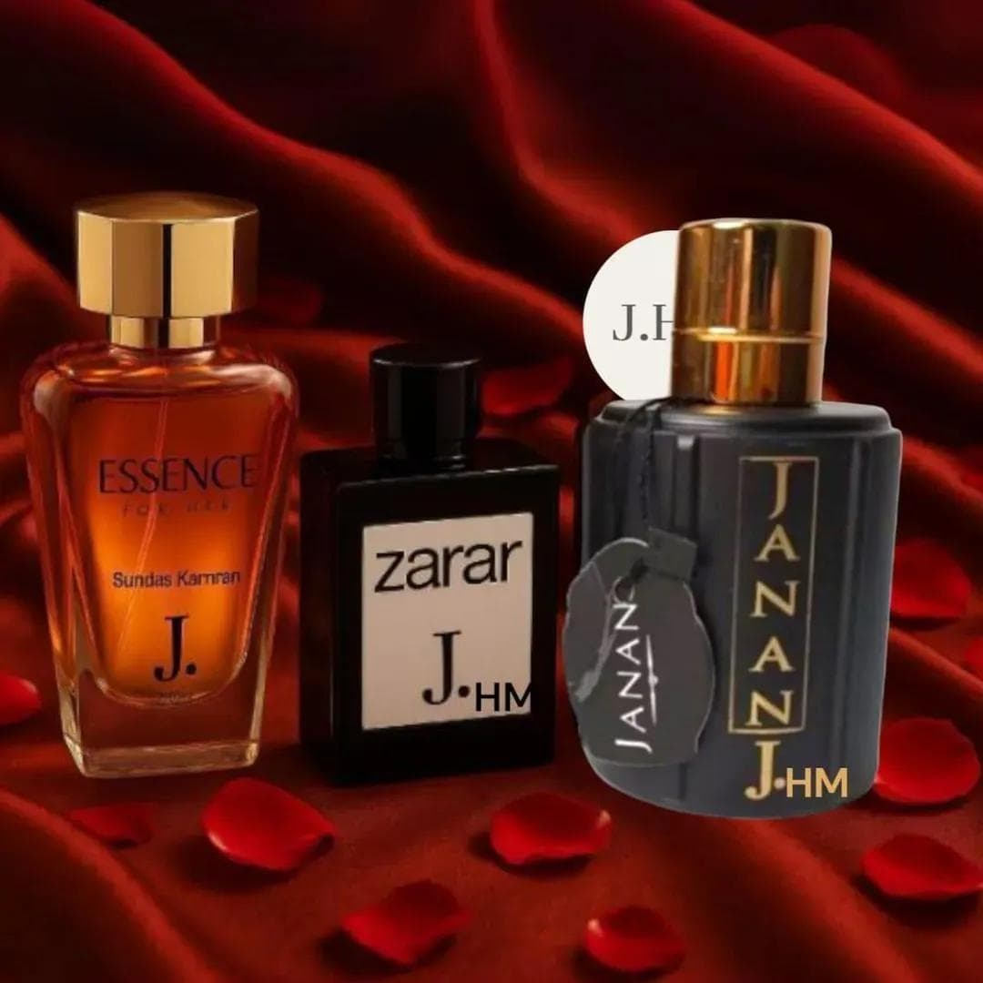 3-Piece Unisex Citrus Perfume Set 200ml Black