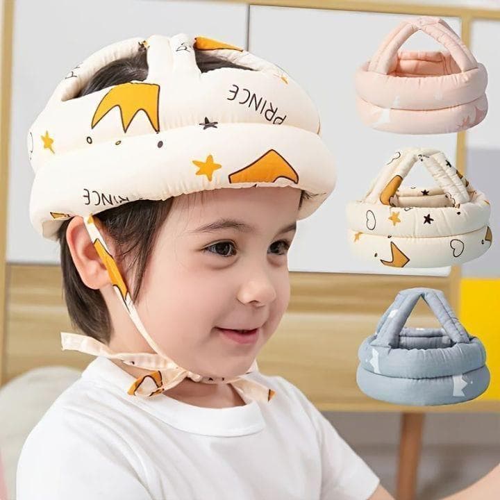 Baby Head Protector Helmet Cotton Adjustable Strap