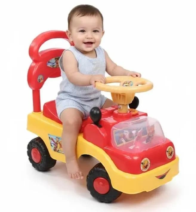 Pink Kids Riding Car with Music & Lights