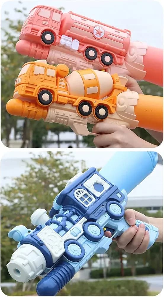 Boy's Plastic Water Gun Large Capacity Super Strong Distance Water Pistol Swimming Pool Summer Festivals Water Play Bath Water Blaster
