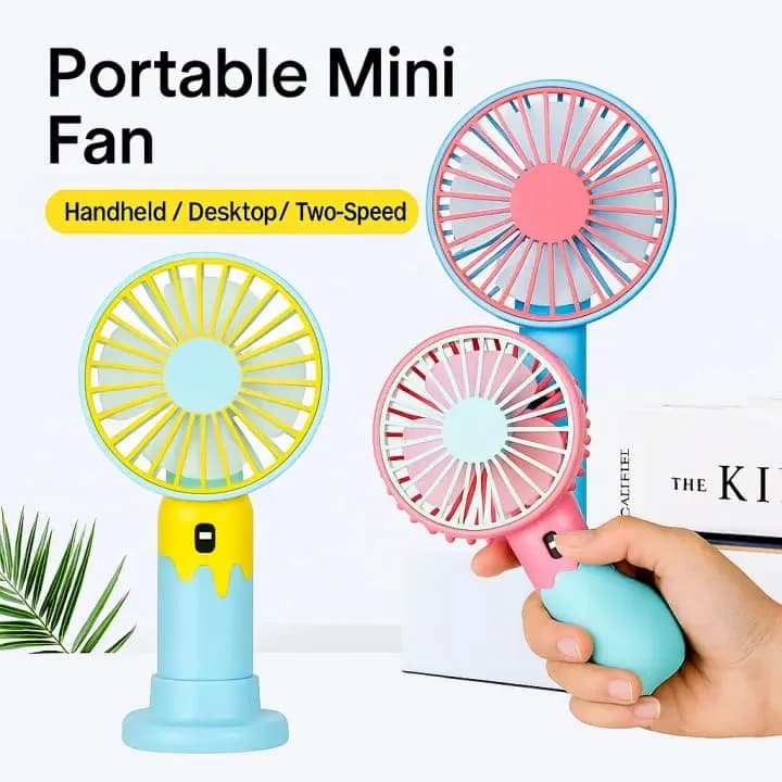 Easy To Use Rechargeable Fan Ultra-Portable Design