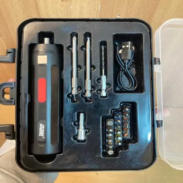 Electric Screwdriver Set Black 23Pcs ABS
