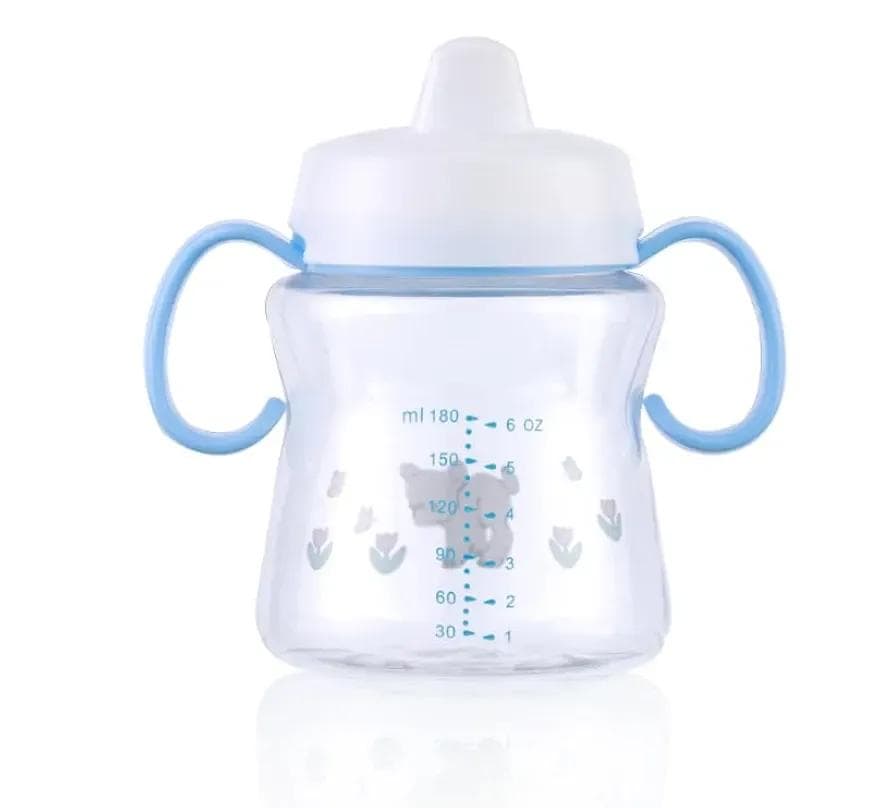 Blue Baby Feeder with Measuring Cups & Handles