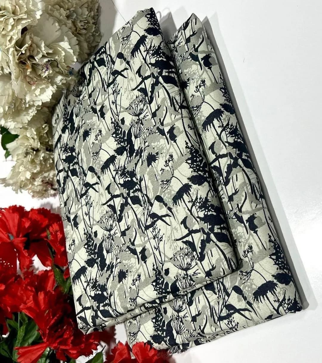 Polo Cotton Printed Shirt & Trouser Set Grey