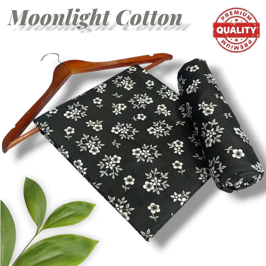 Black Printed 2-Piece Polo Cotton Suit for Women
