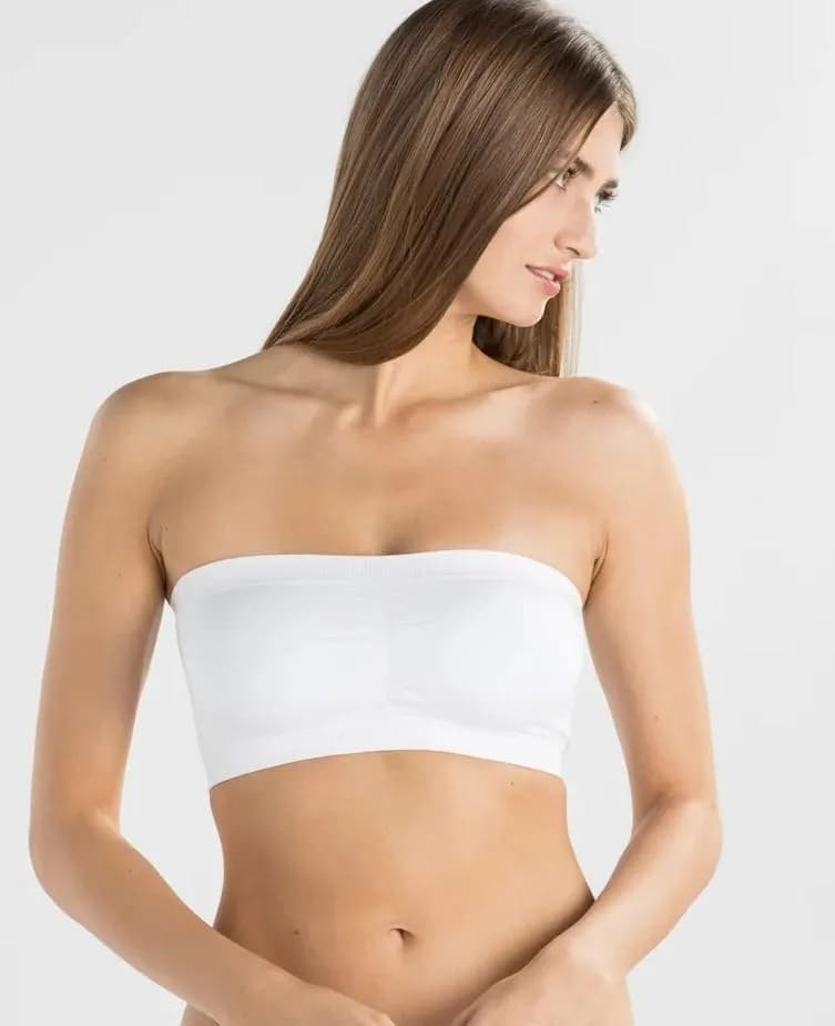 Spandex Strapless Tube Bra Non-Padded Lightweight