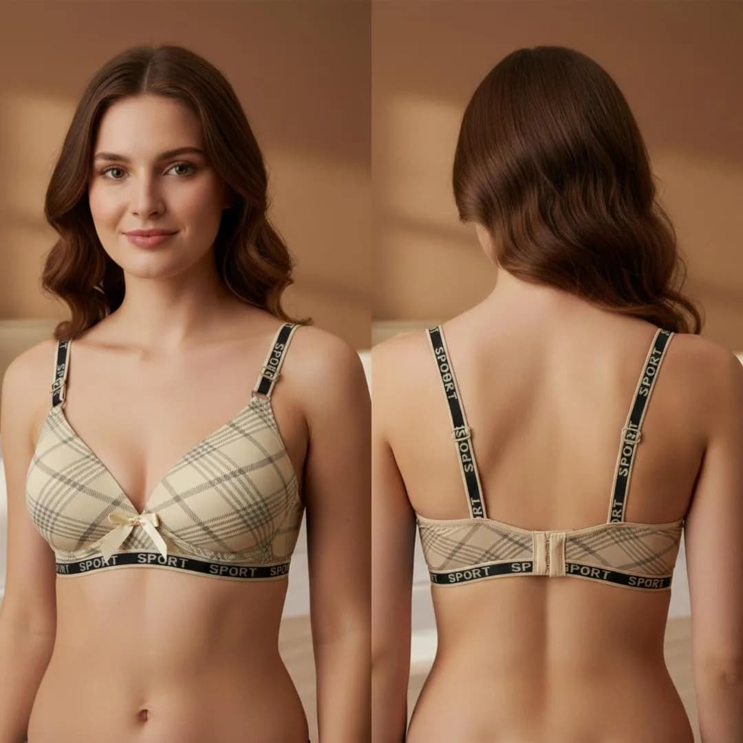 Malai Padded Bra Lightweight Cool Underwear Yellow Lavender Creamy Beige Charcoal Gray
