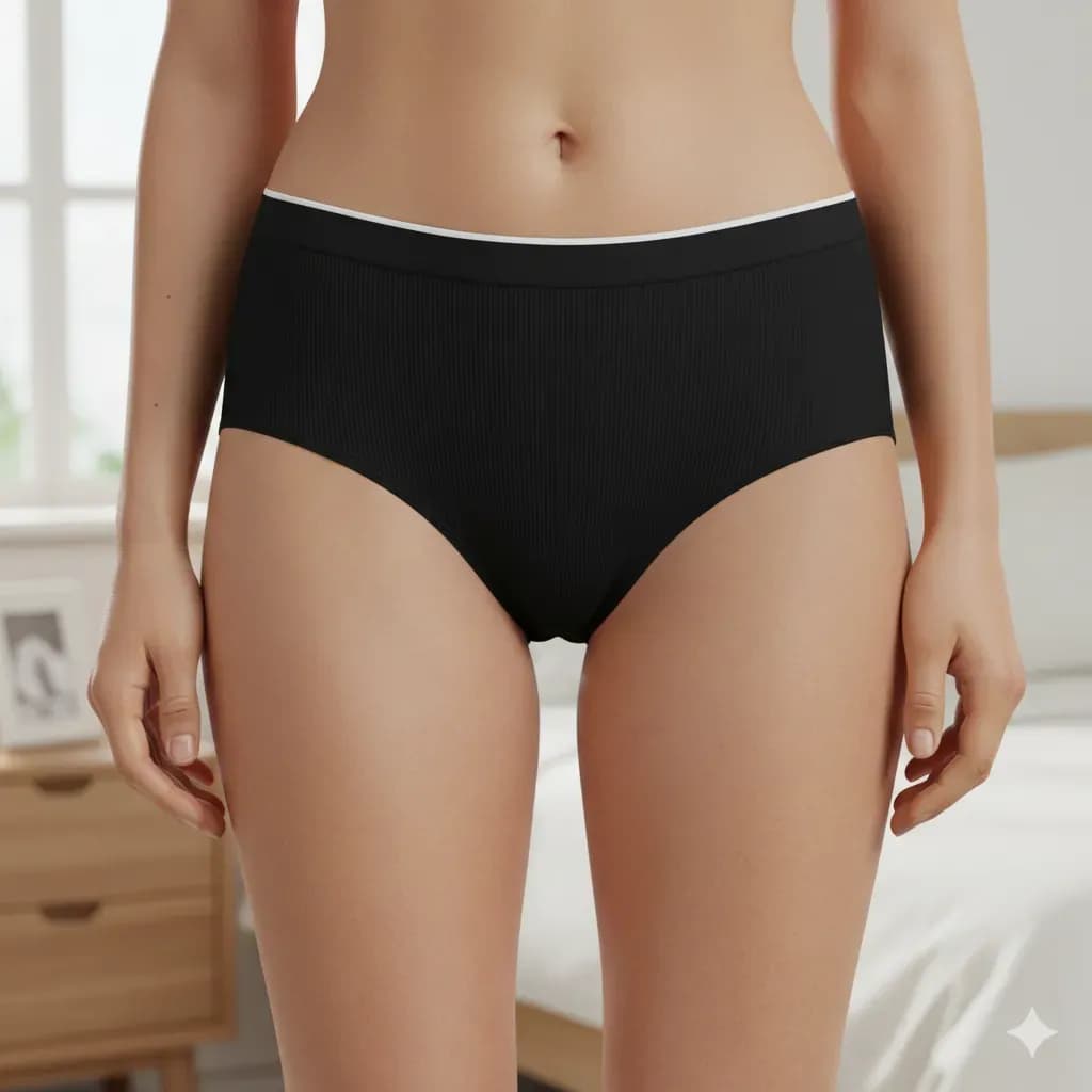 Ribbed Sport-Chic Mid-Rise Panties Pack of 2