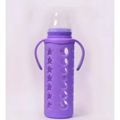 Purple BPA-Free Baby Feeder with Star Cutouts
