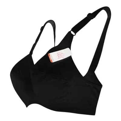 Black Cotton Full Cup Bra for Women Sizes 32-42