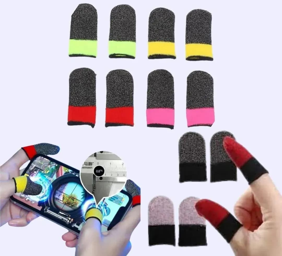 Multicolor Printed Cotton Fingerless Gloves for Men Women - image 1