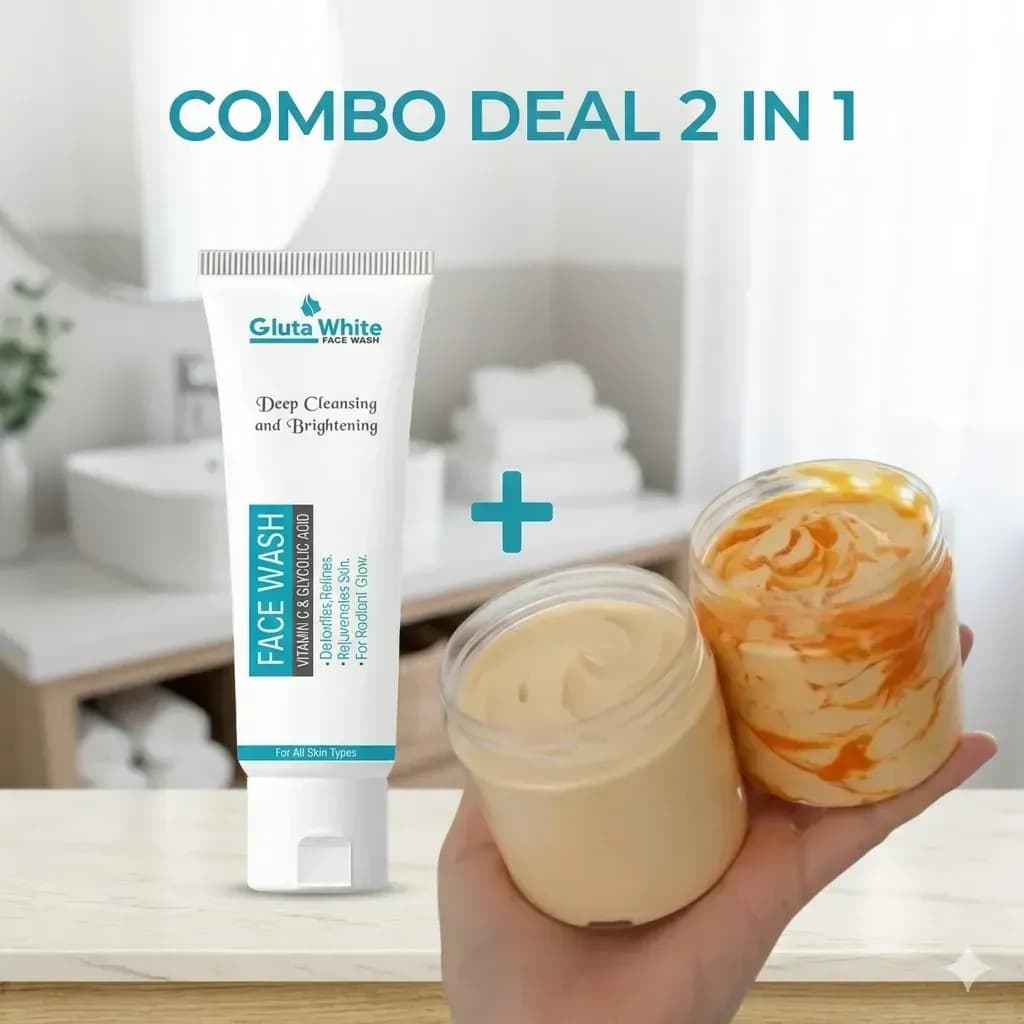 2 in 1 Face Wash & Cream Combo for Clear Skin