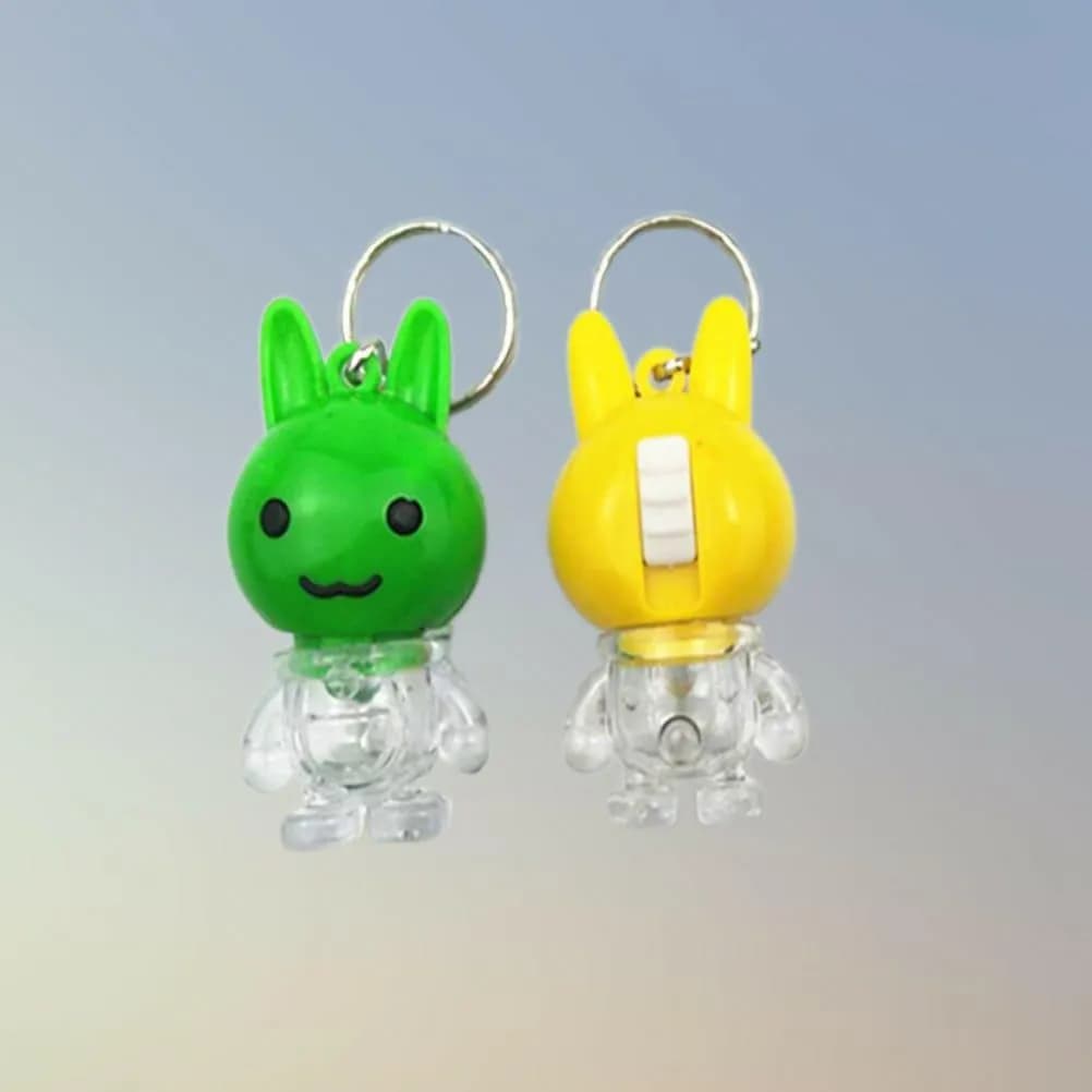 Mini Keychain Lights Multicolor ABS Plastic for Home Office Travel