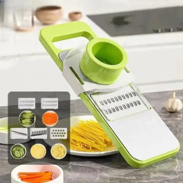 5-in-1 Vegetable Slicer Stainless Steel Green