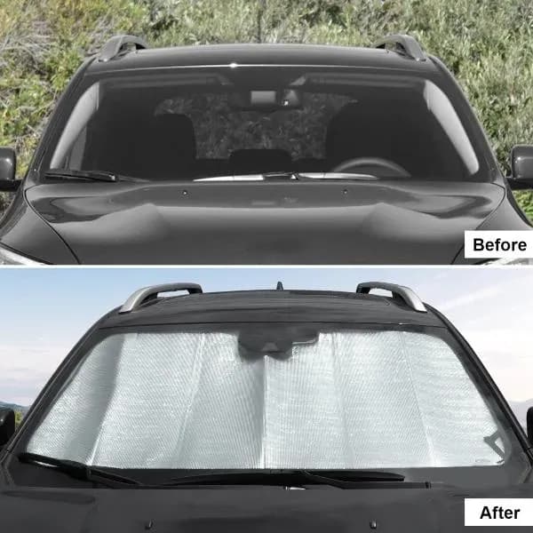 Grey Windshield Sunvisor for Jeep Cherokee 2014-2023
