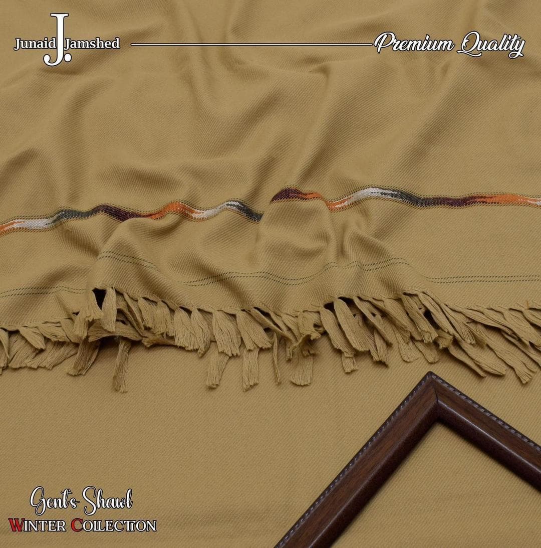 Mustard Wool Embroidered Shawl Winter Formal